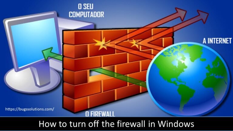 how to turn off the firewall in windows