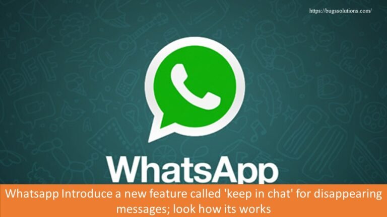 Whatsapp Introduce a new feature called 'keep in chat' for disappearing messages; look how its works