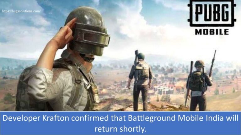 Developer Krafton confirmed that Battleground Mobile India will return shortly.pubg