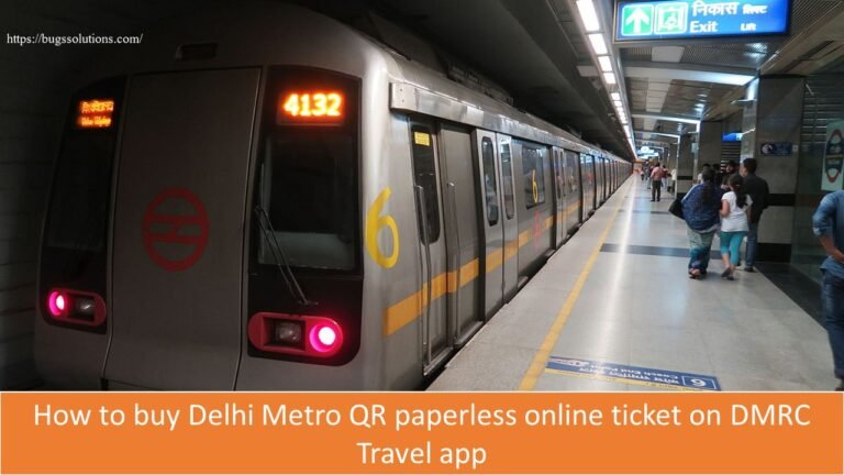 How to buy Delhi Metro QR paperless online ticket on DMRC Travel app