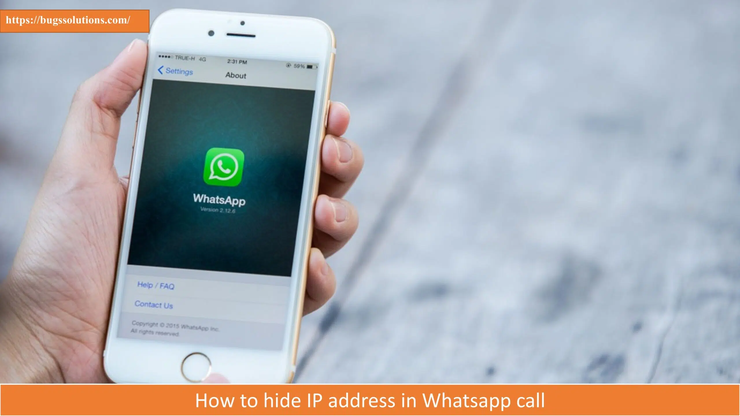 How to hide IP address in Whatsapp call - Bugs Solutions