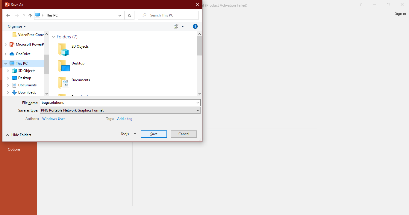 Step 2: Export slides as images in PowerPoint