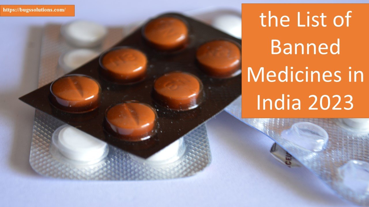 the List of Banned Medicines in India 2023