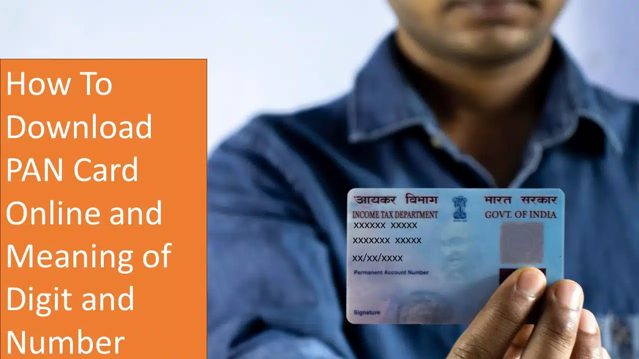 How To Download PAN Card Online and Meaning of Digit and Number