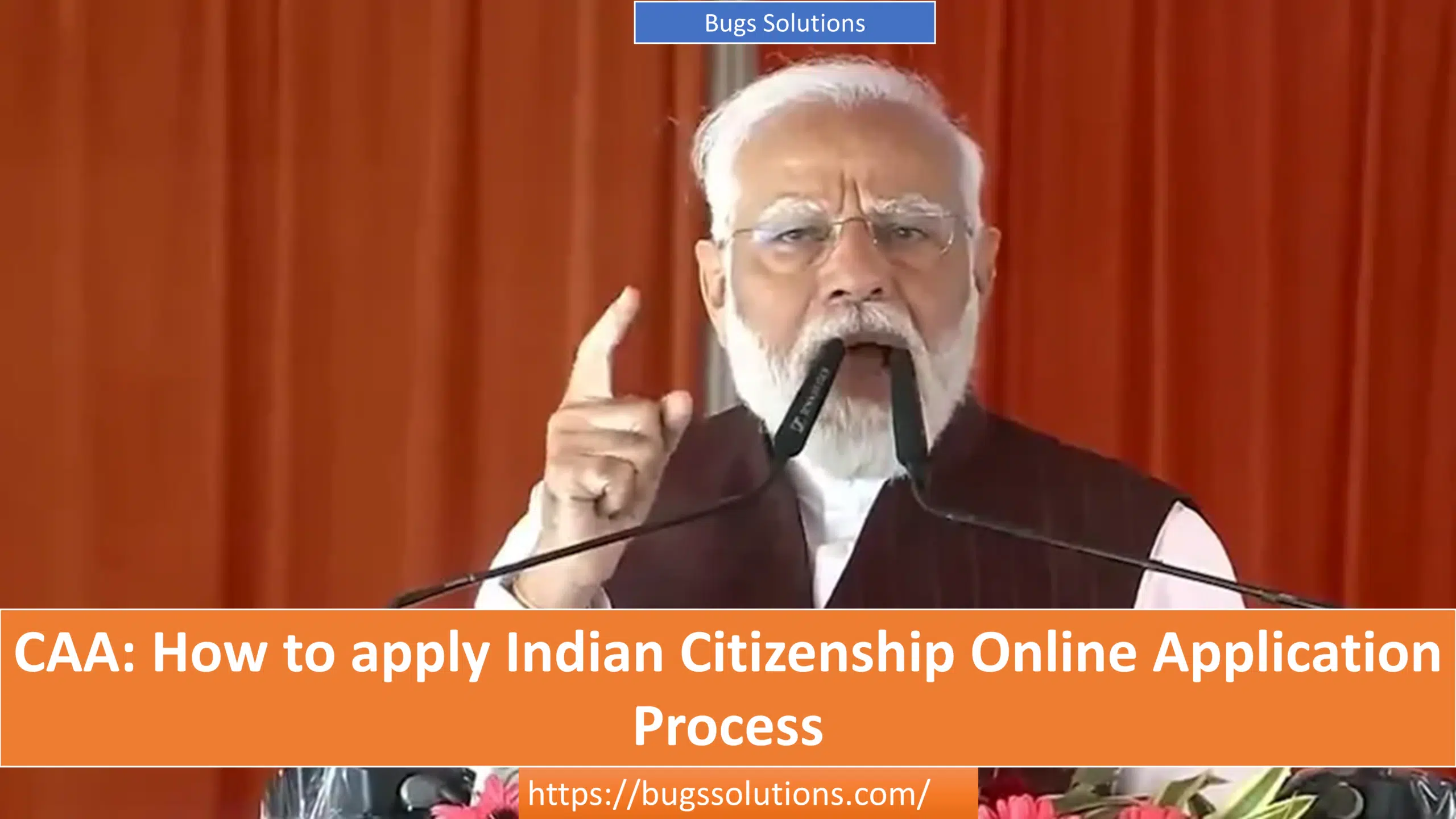 CAA: How to apply Indian Citizenship Online Application Process - Bugssolutions