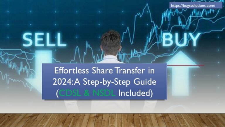 Effortless Share Transfer in 2024: A Step-by-Step Guide (CDSL & NSDL Included)