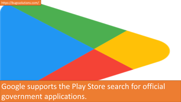 Google supports the Play Store search for official government applications.
