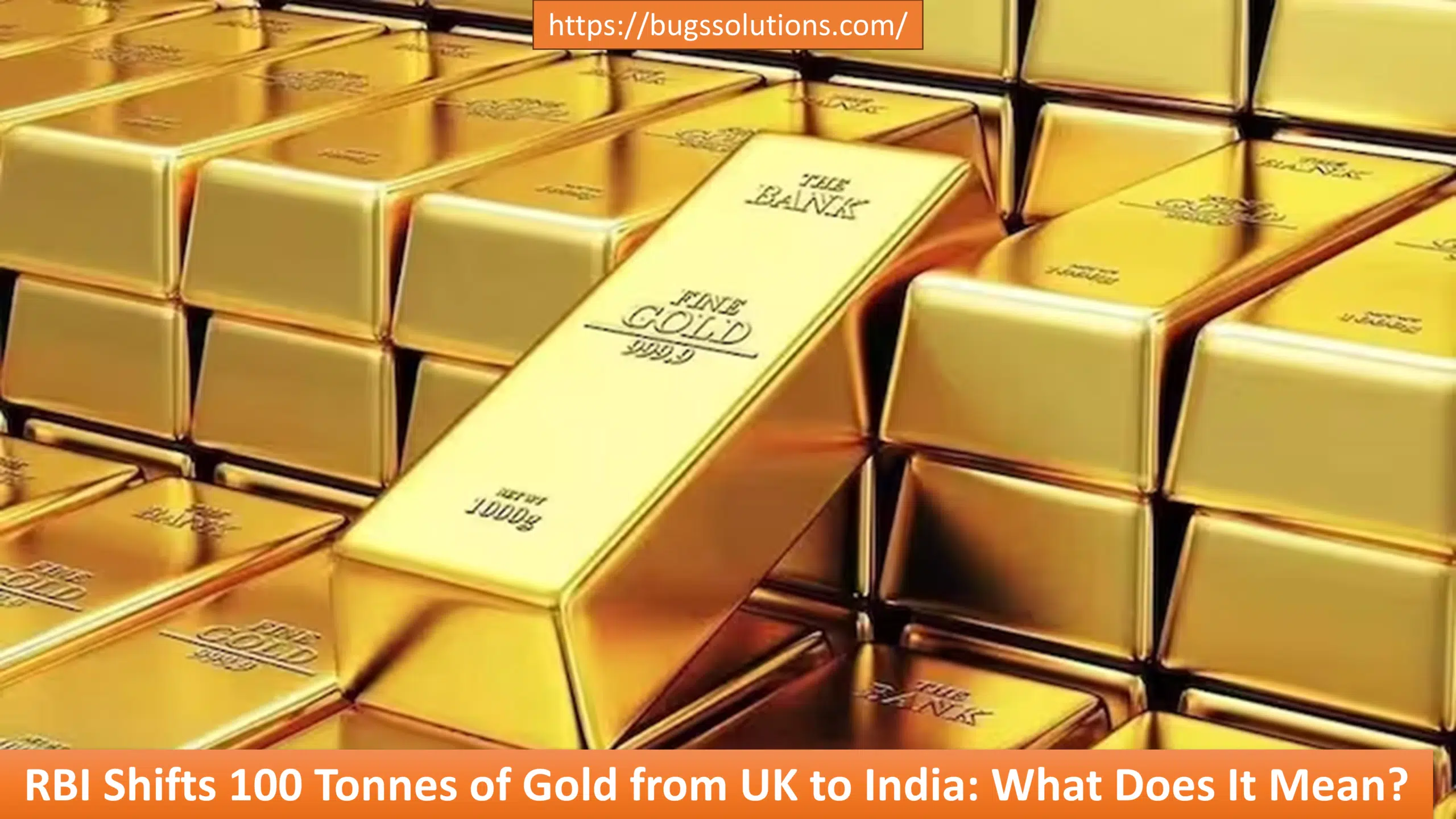 RBI Shifts 100 Tonnes of Gold from UK to India: What Does It Mean?