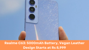 Realme C63: 5000mAh Battery, Vegan Leather Design Starts at Rs 8,999